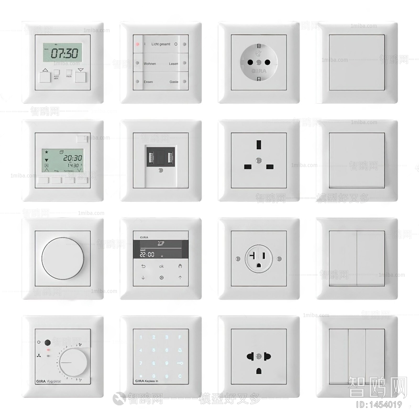 Modern Switch Socket Panel