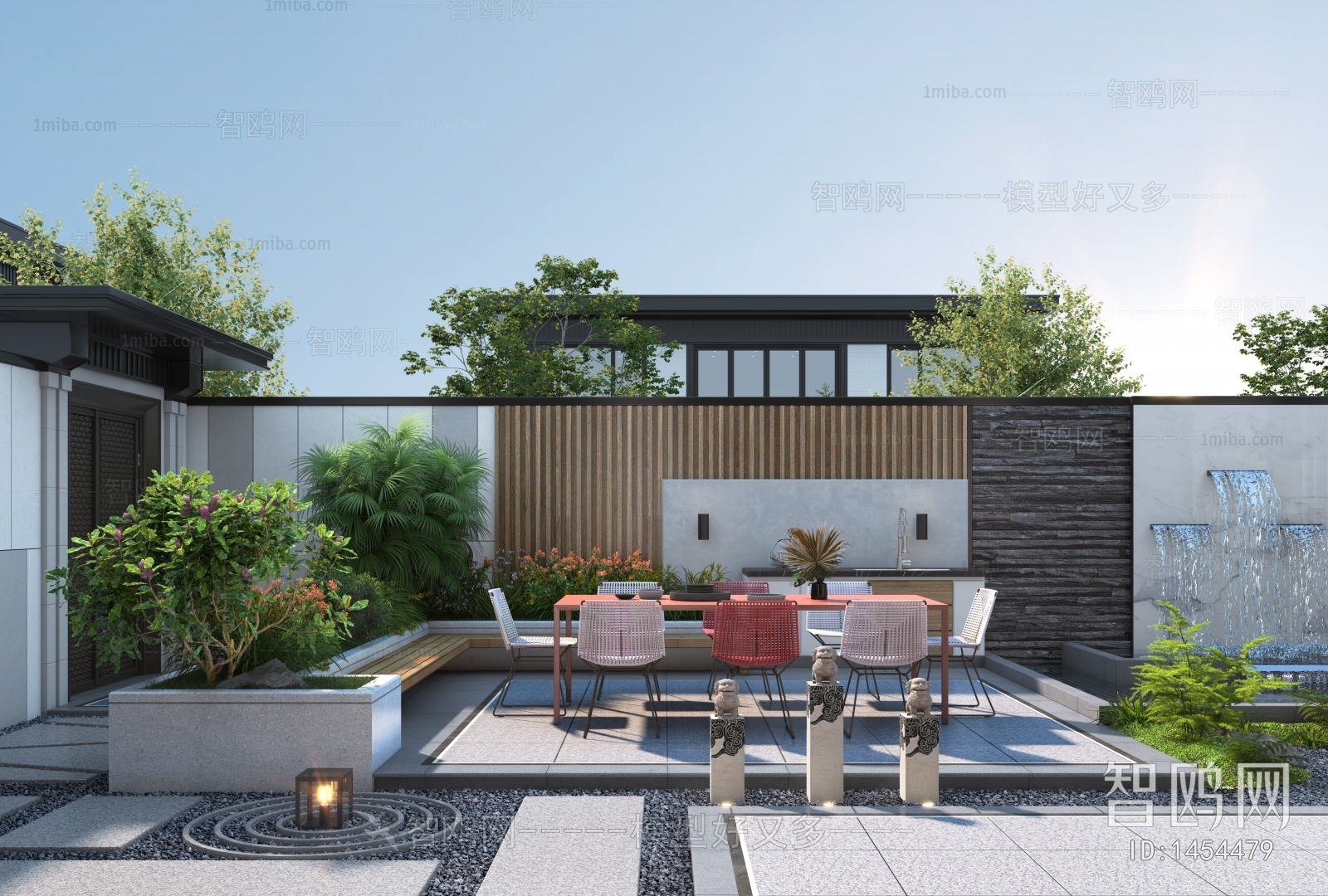 New Chinese Style Courtyard/landscape