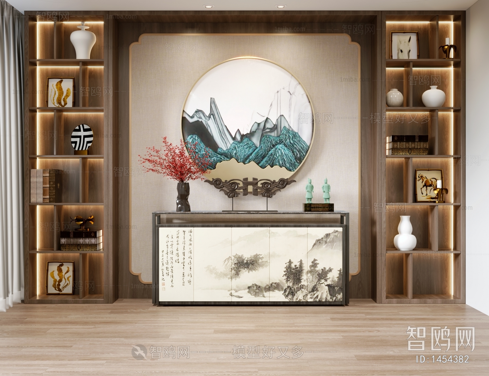 New Chinese Style Side Cabinet/Entrance Cabinet