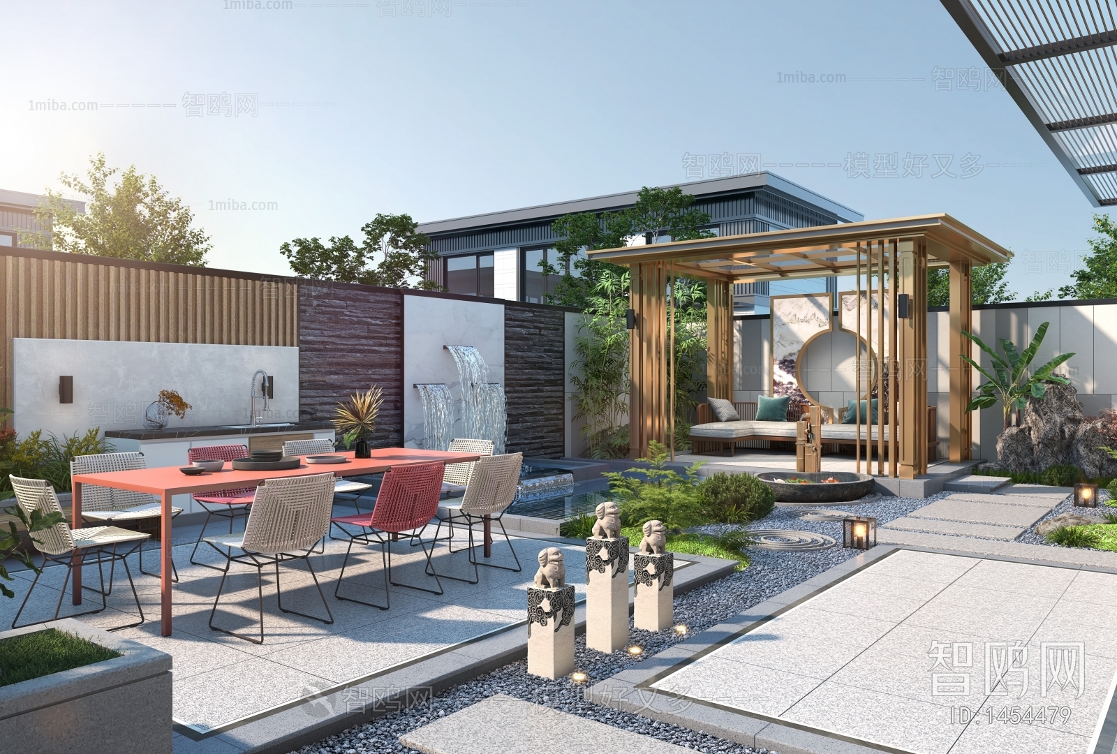 New Chinese Style Courtyard/landscape