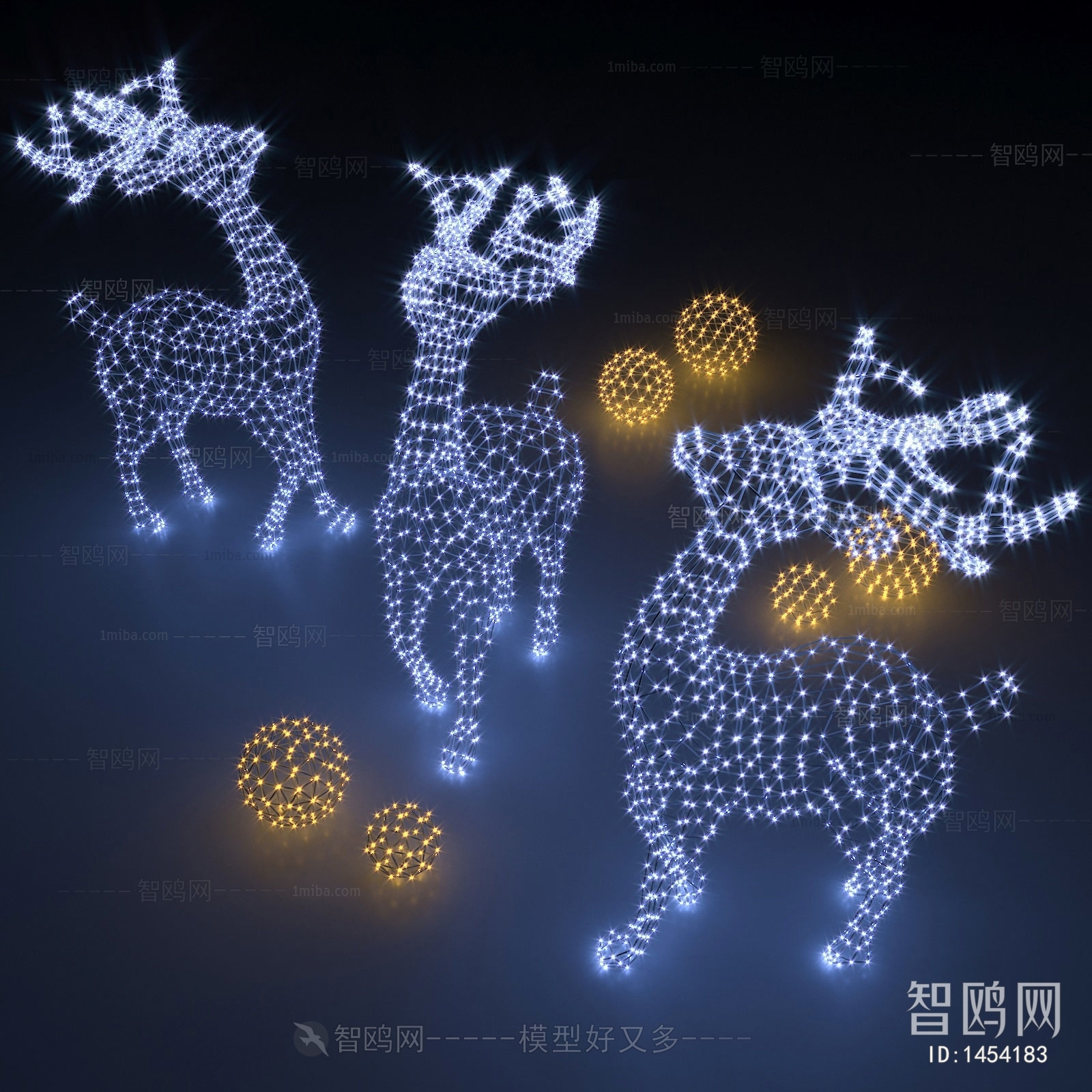现代小鹿造型装饰灯，网红灯