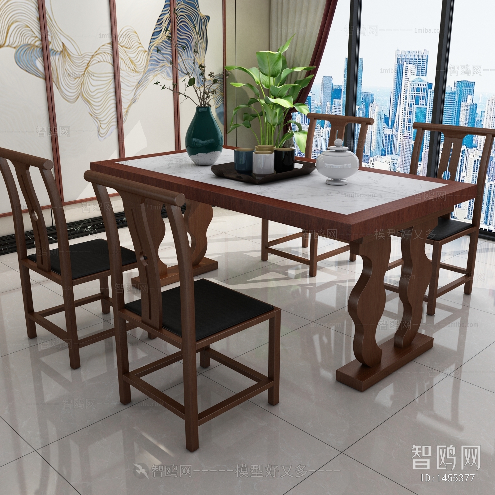 New Chinese Style Dining Table And Chairs