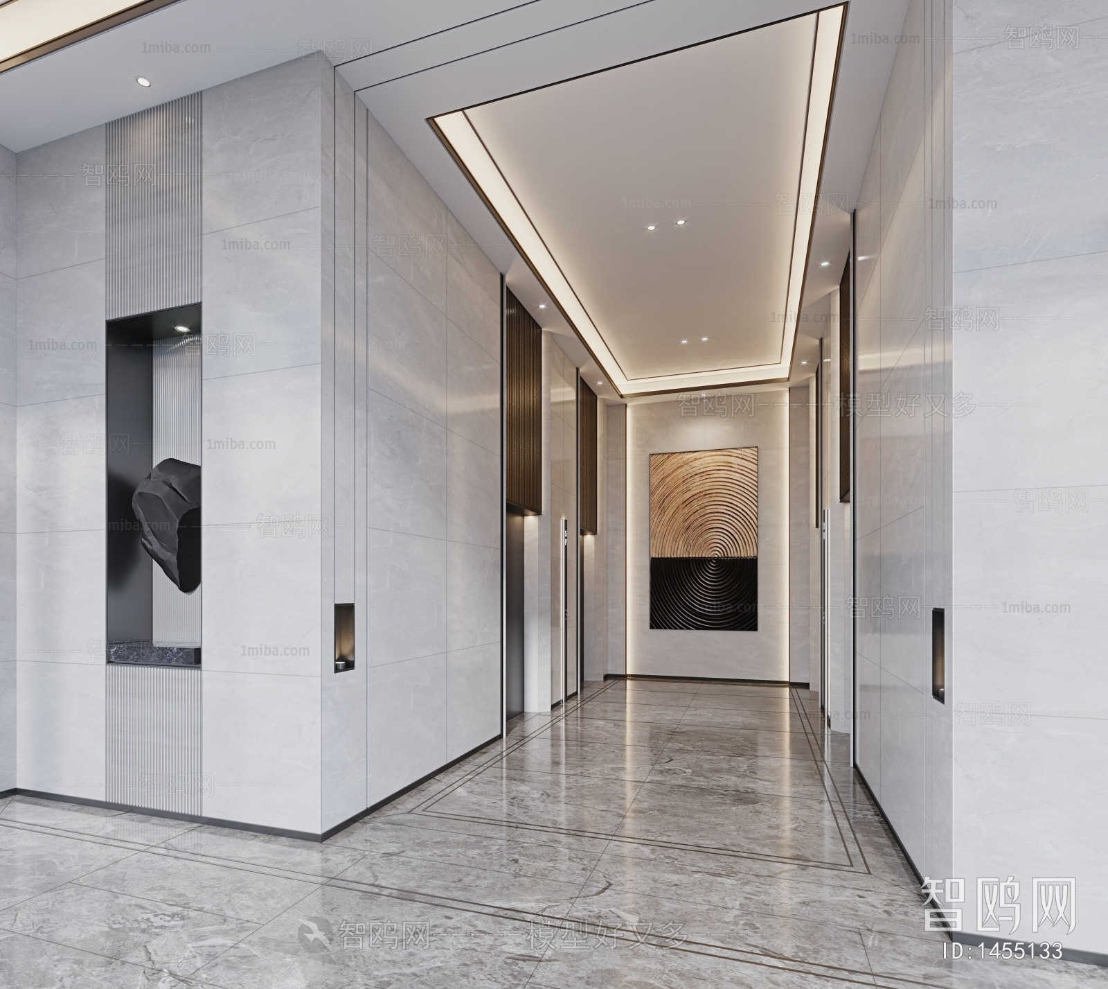 Modern Office Elevator Hall