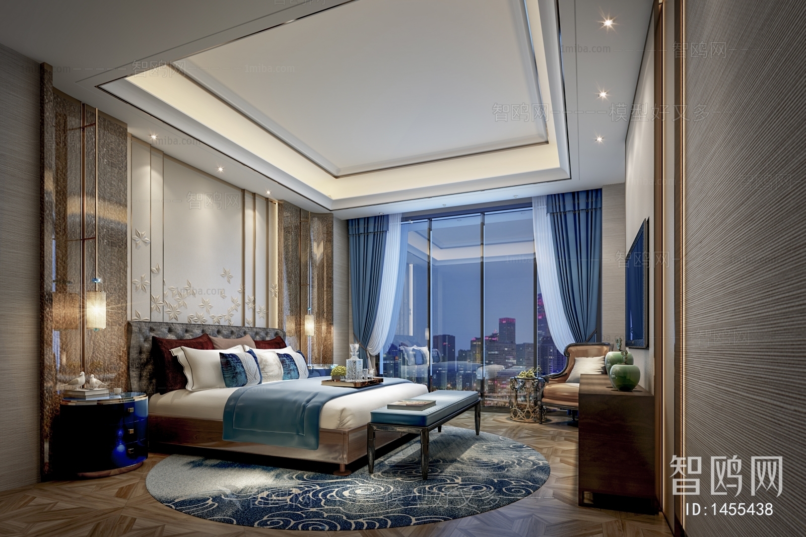 New Chinese Style Bedroom