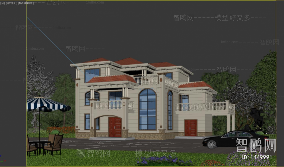 Simple European Style Villa Appearance