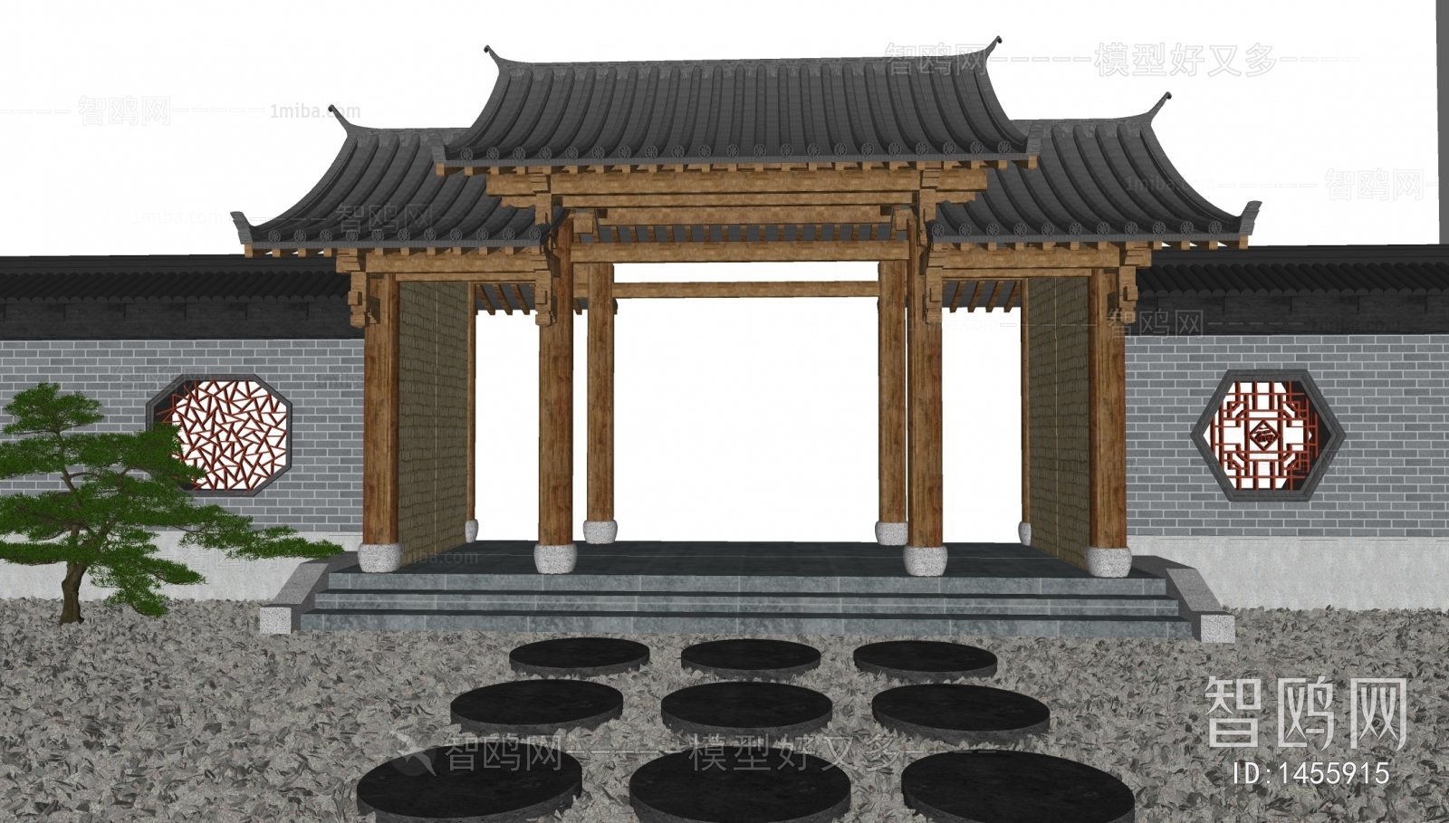 Chinese Style Building Component