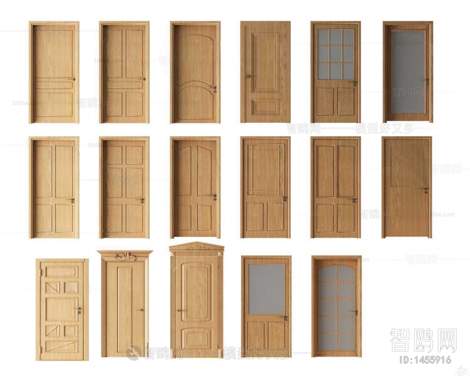 European Style Solid Wood Door