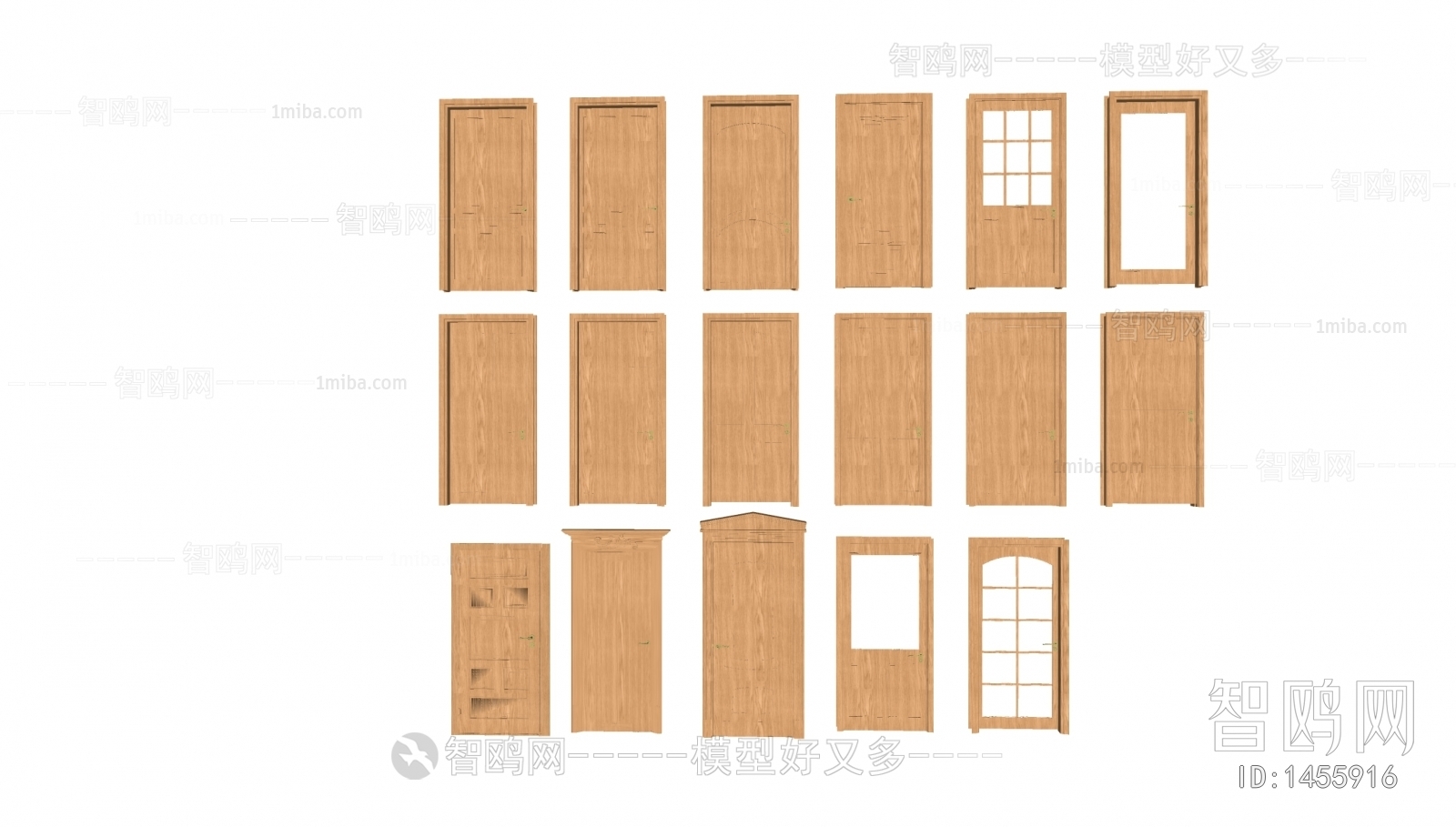 European Style Solid Wood Door