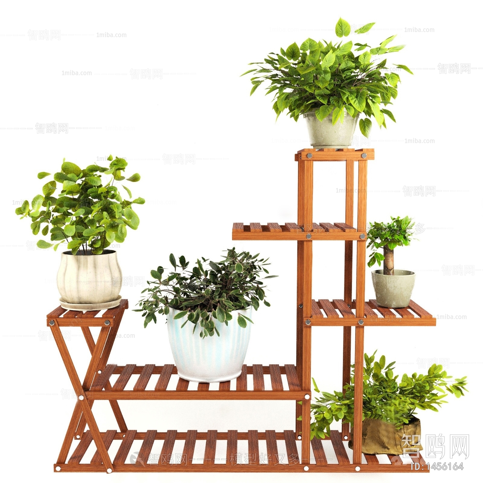 Modern Potted Green Plant