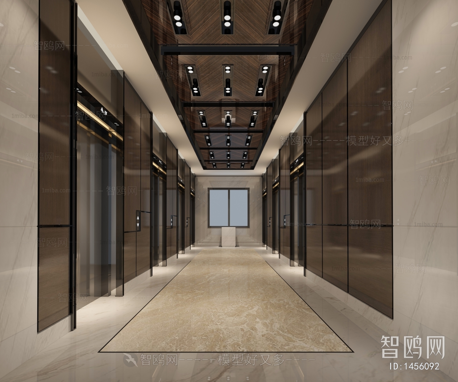 Modern Office Elevator Hall