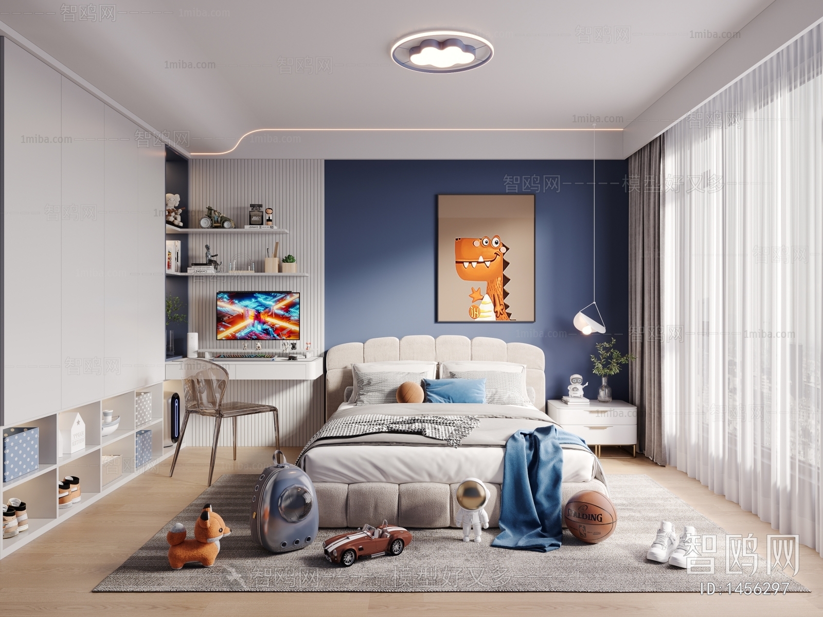 Nordic Style Boy's Room And Son's Room