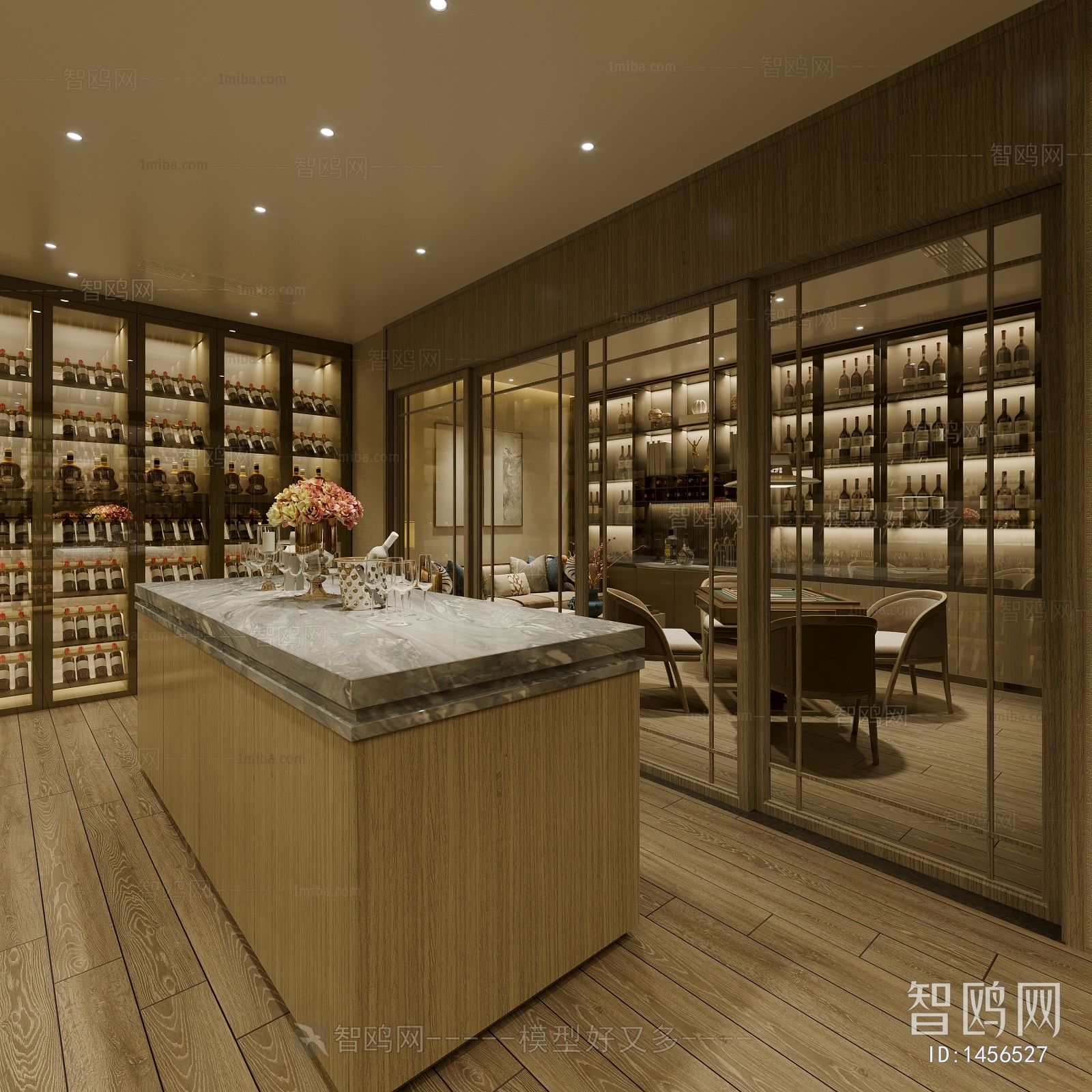 New Chinese Style Wine Cellar/Wine Tasting Room