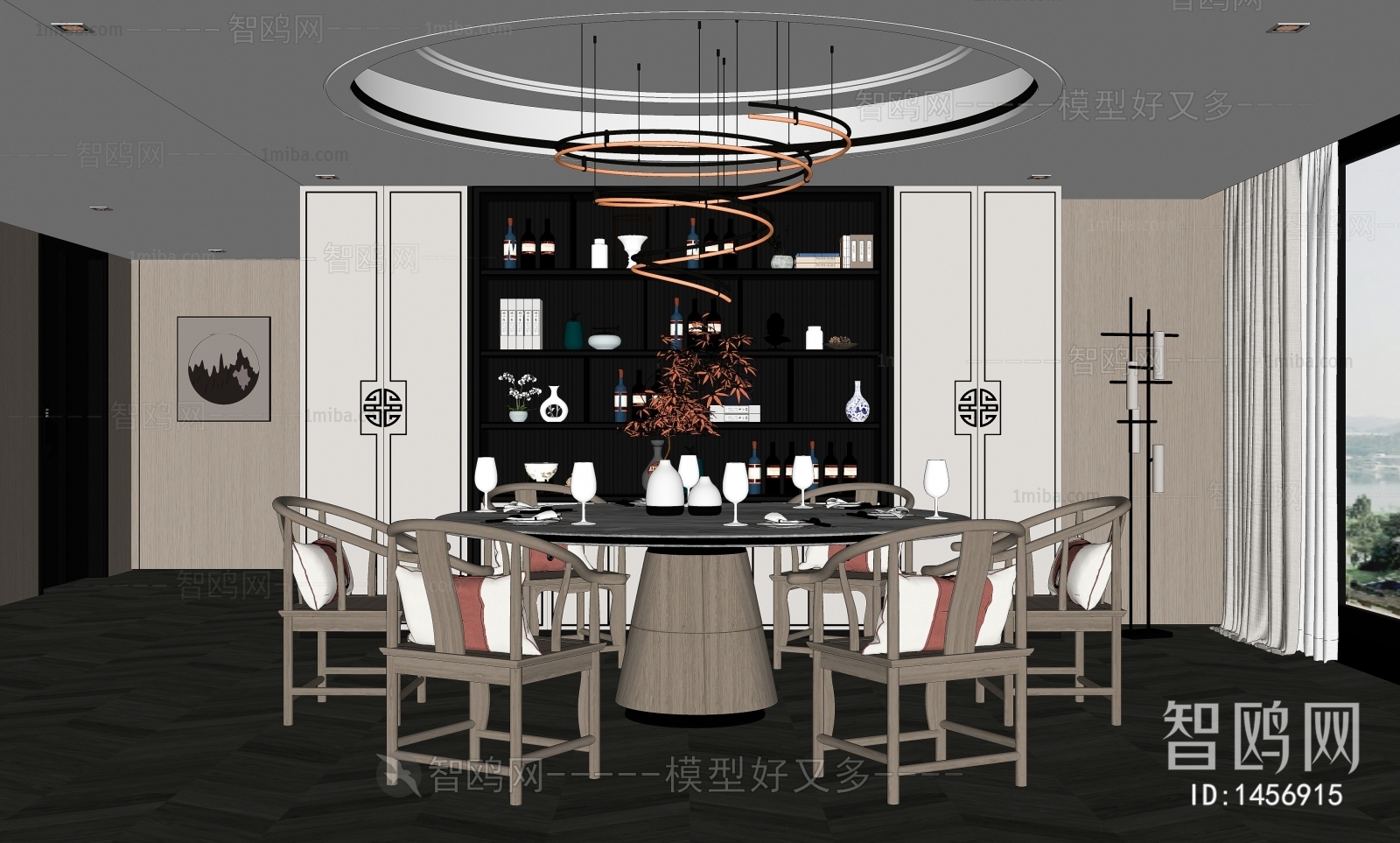 New Chinese Style Dining Room