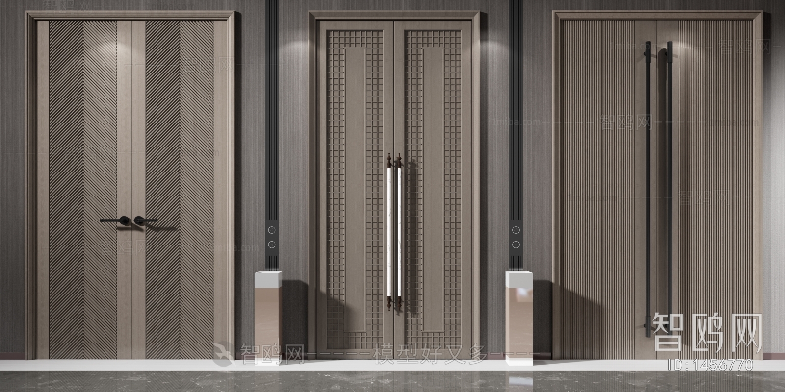 New Chinese Style Double Door