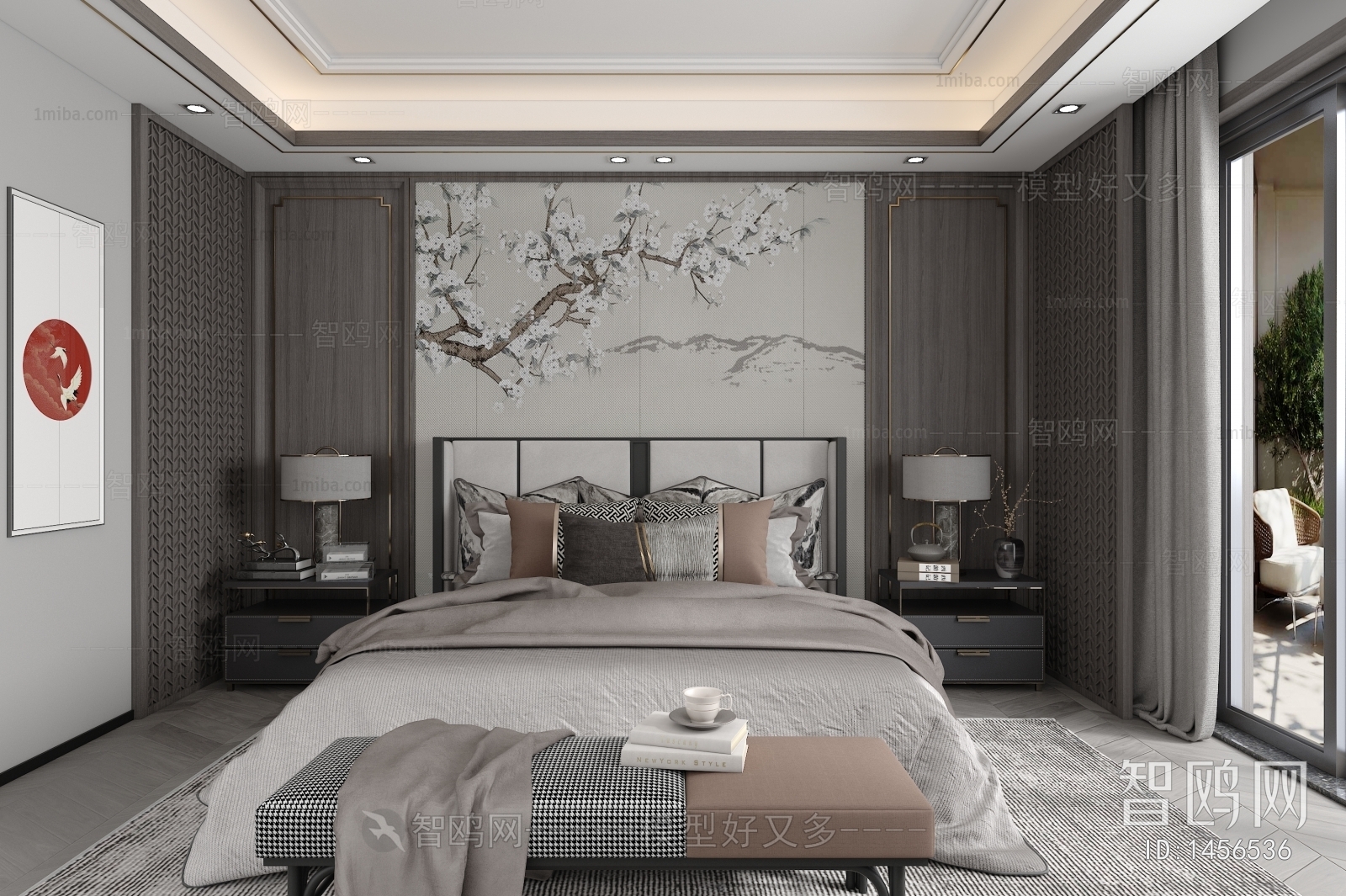 New Chinese Style Bedroom