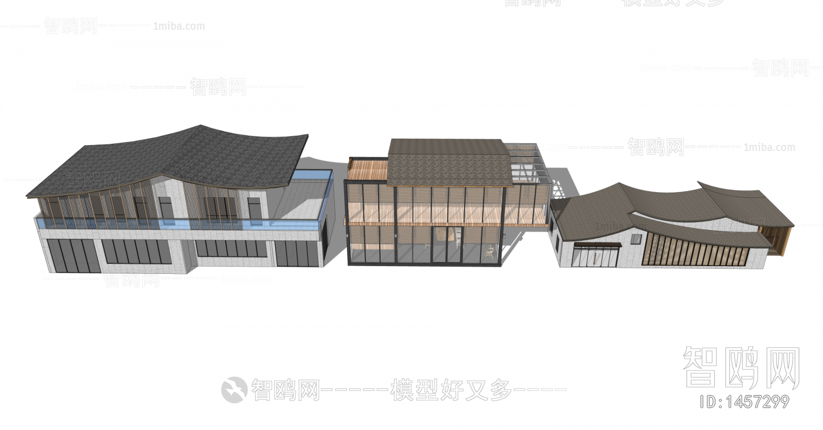 New Chinese Style Building Appearance