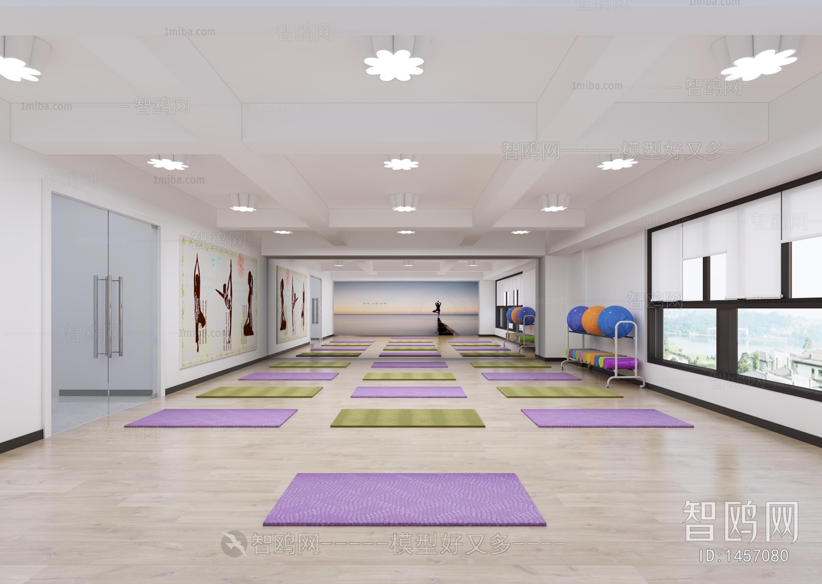 Modern Yoga Room