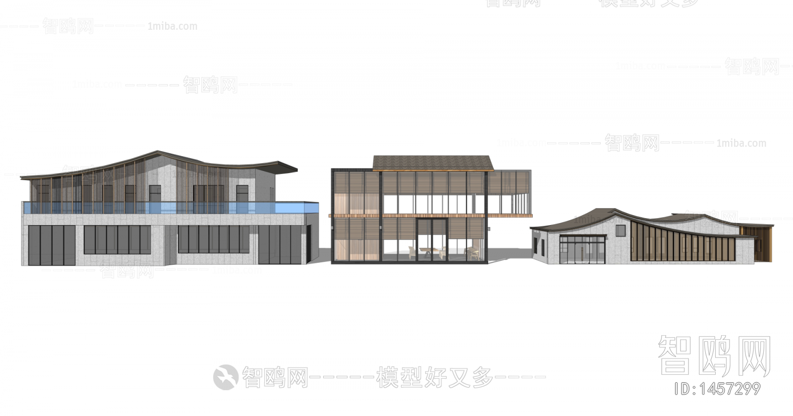 New Chinese Style Building Appearance