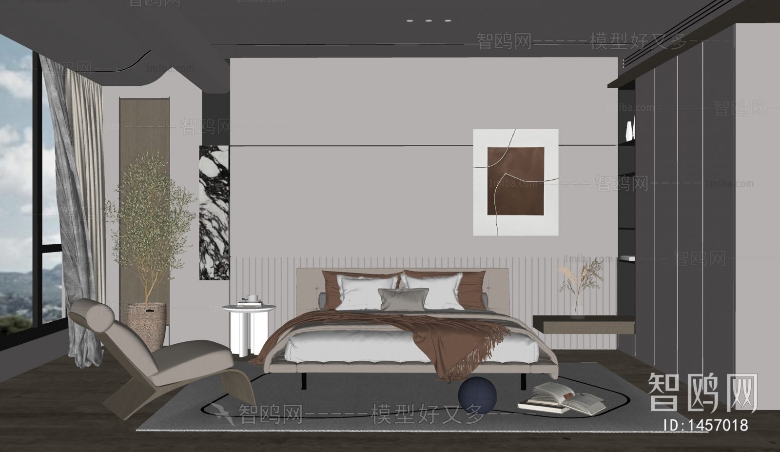 Wabi-sabi Style Bedroom