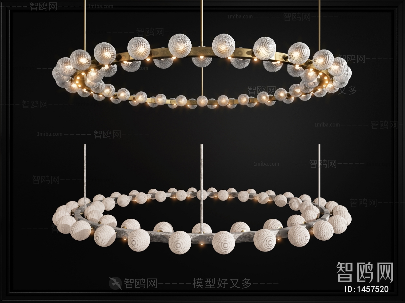 现代圆形吊灯