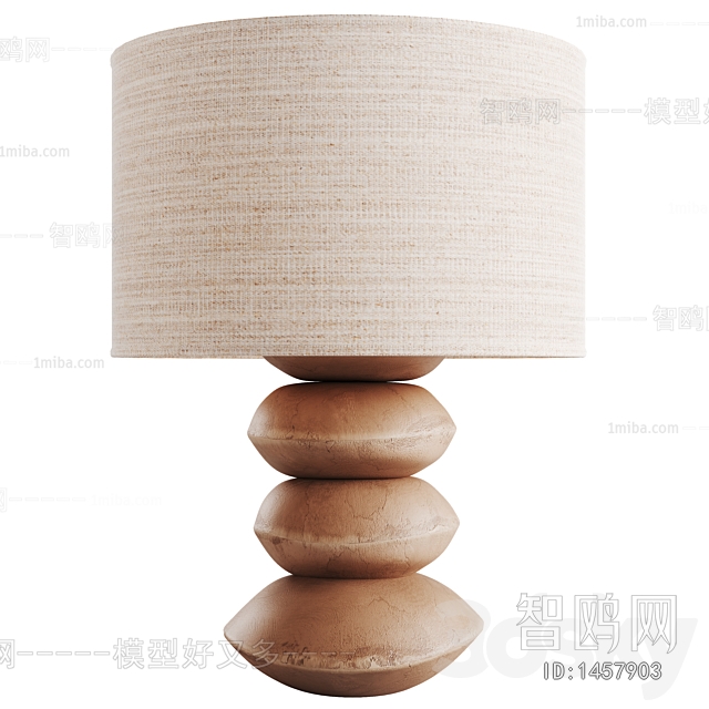 American Style Wabi-sabi Style Table Lamp