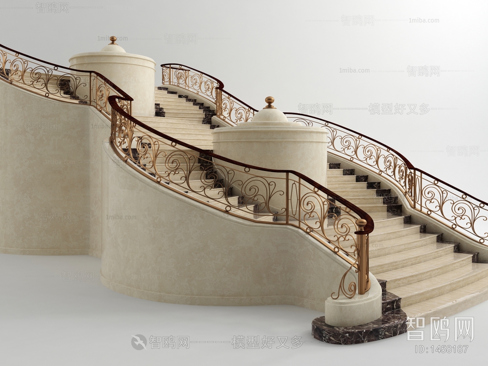 Simple European Style Stair Balustrade/elevator