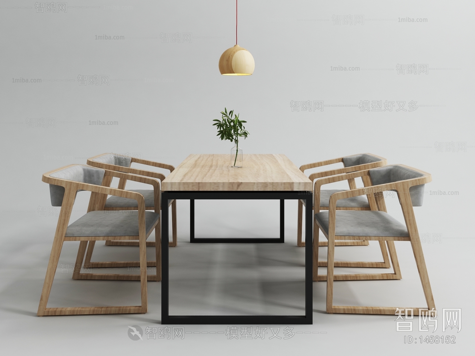 Industrial Style Dining Table And Chairs