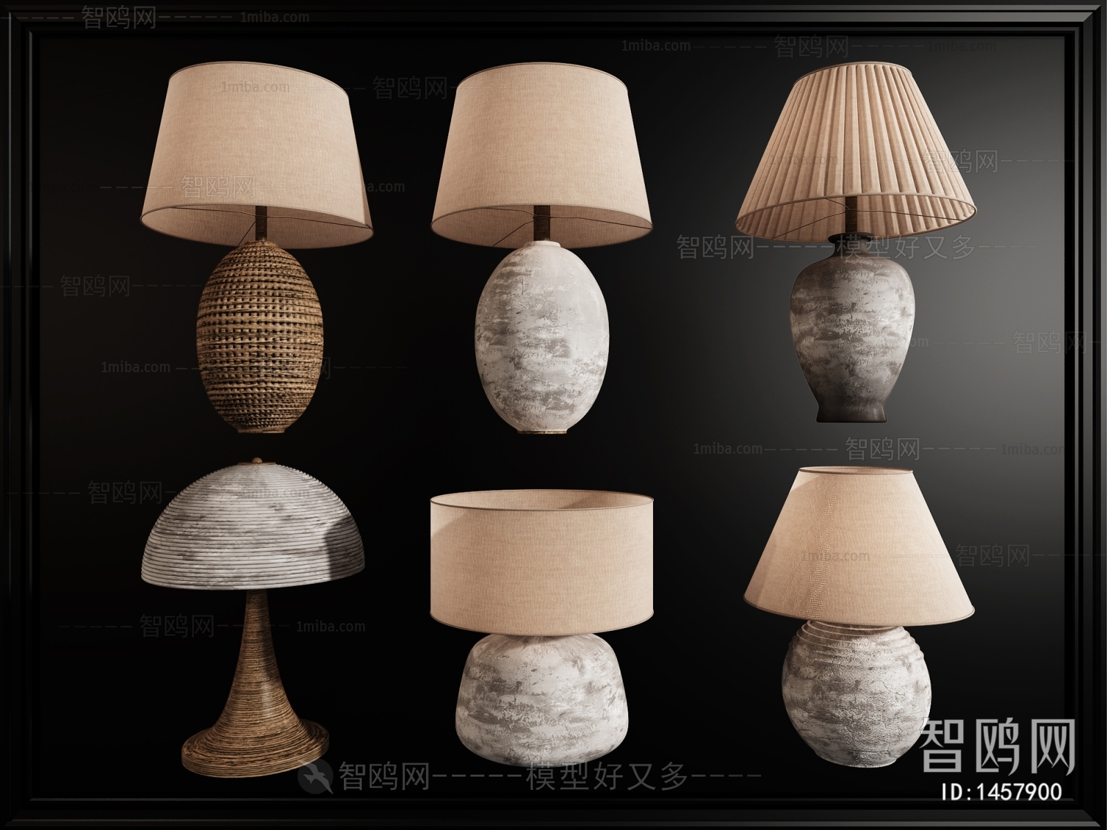 Wabi-sabi Style Table Lamp