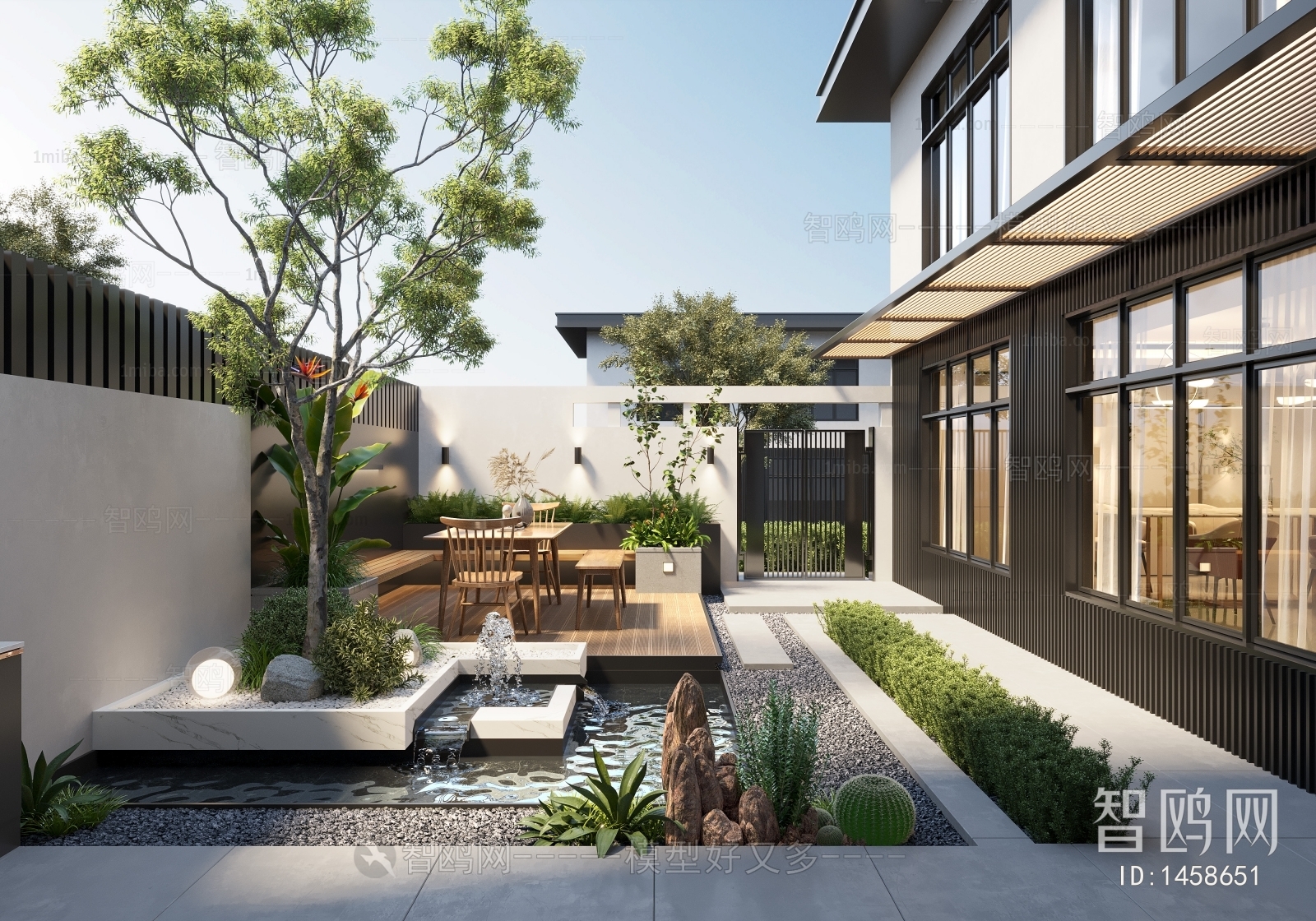 Modern Courtyard/landscape