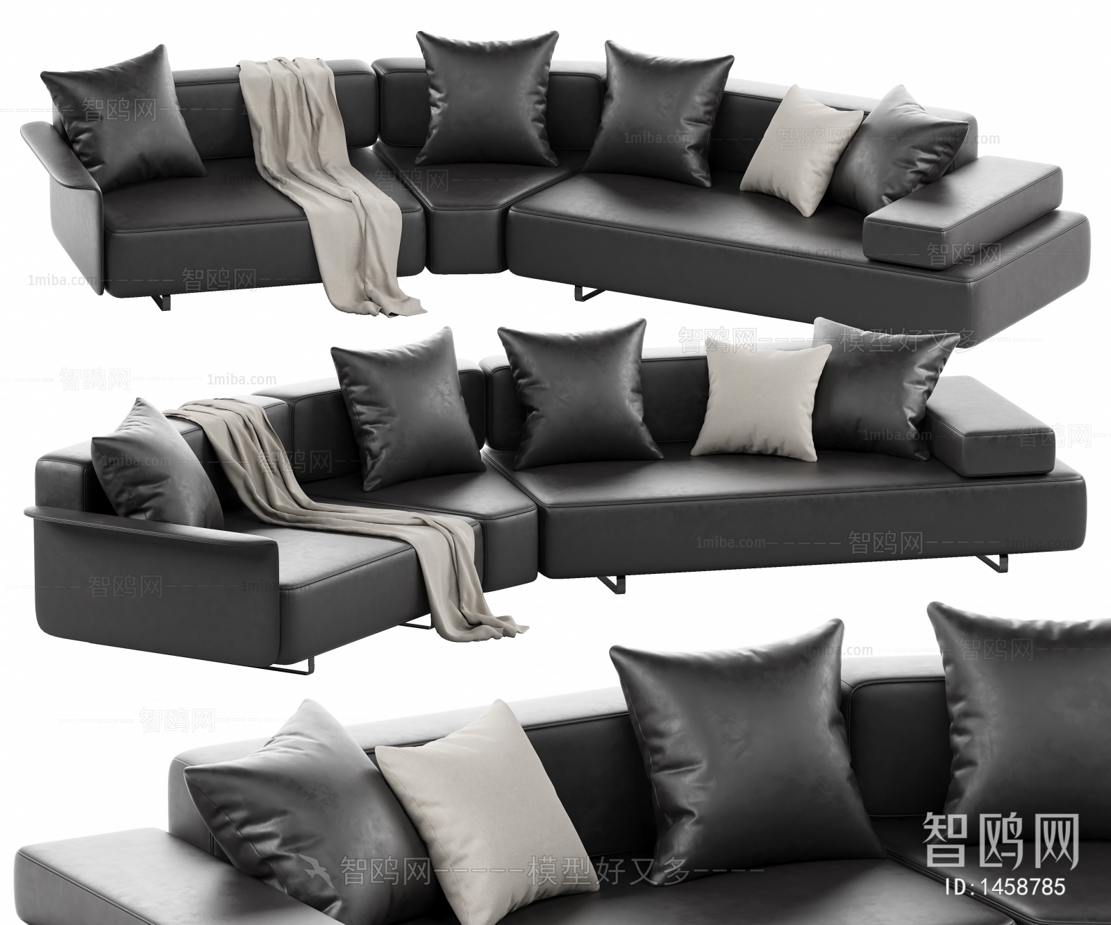 Modern Multi Person Sofa