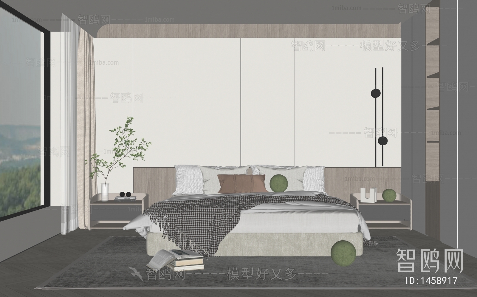 Wabi-sabi Style Bedroom