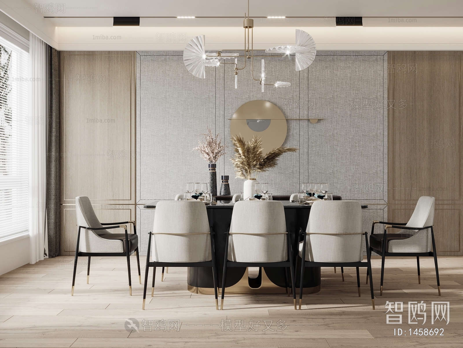 New Chinese Style Dining Room