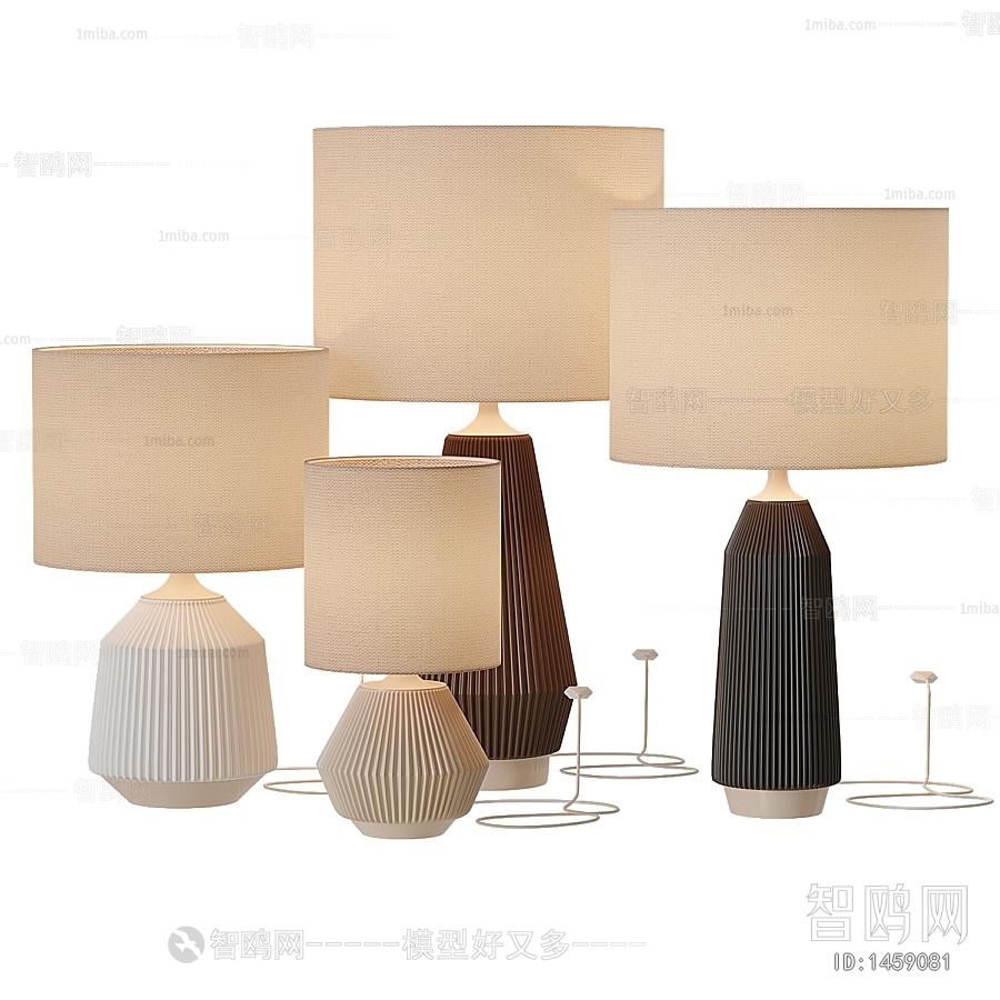 Modern Wabi-sabi Style Table Lamp