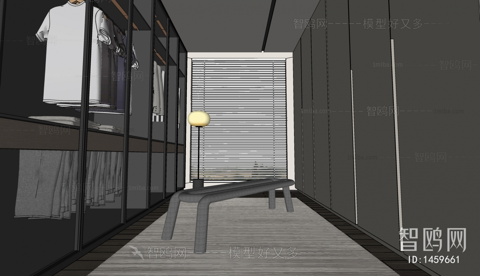 Modern Clothes Storage Area