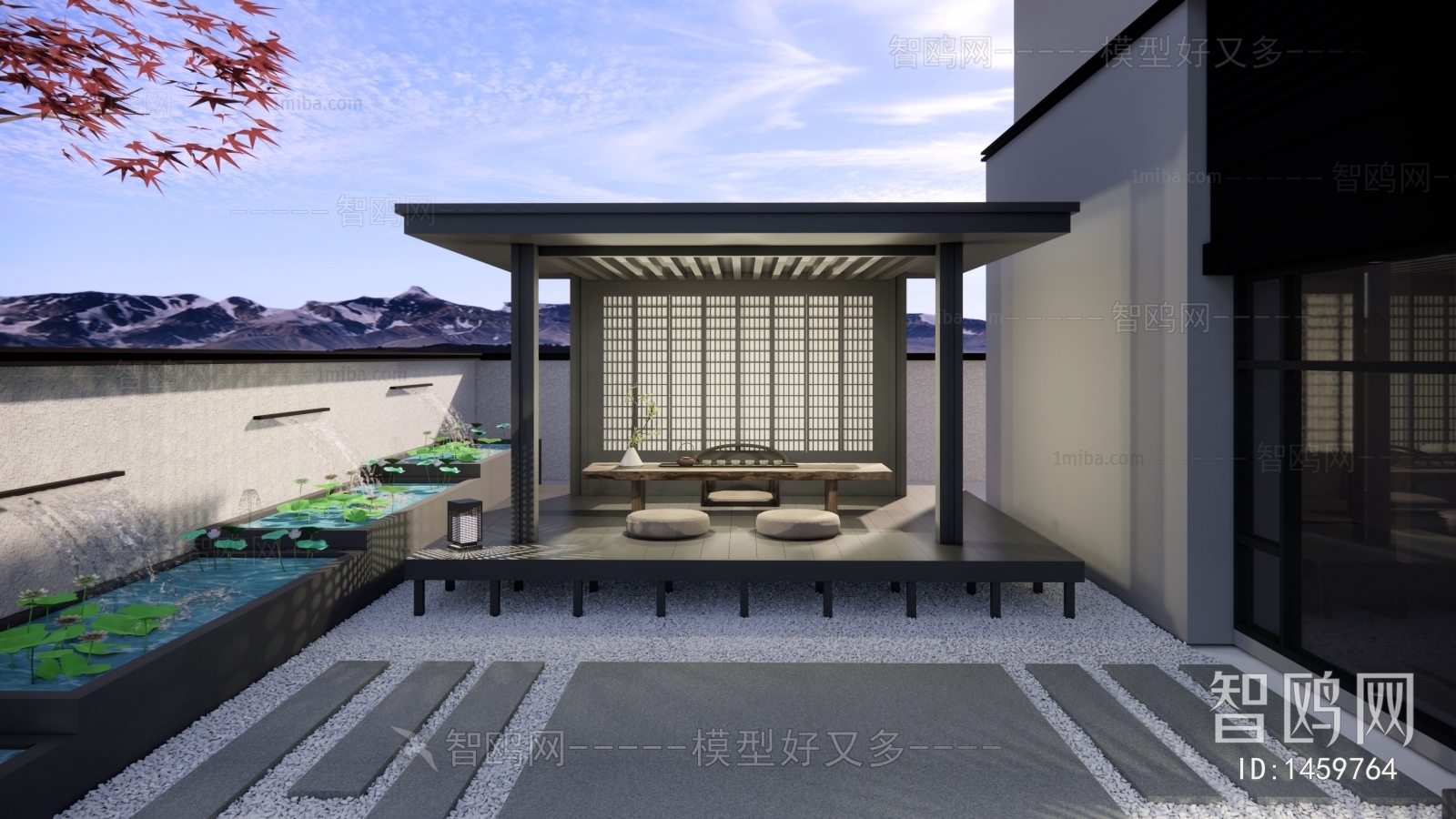 Modern New Chinese Style Courtyard/landscape