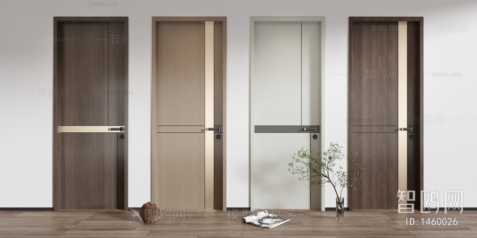 Modern Solid Wood Door