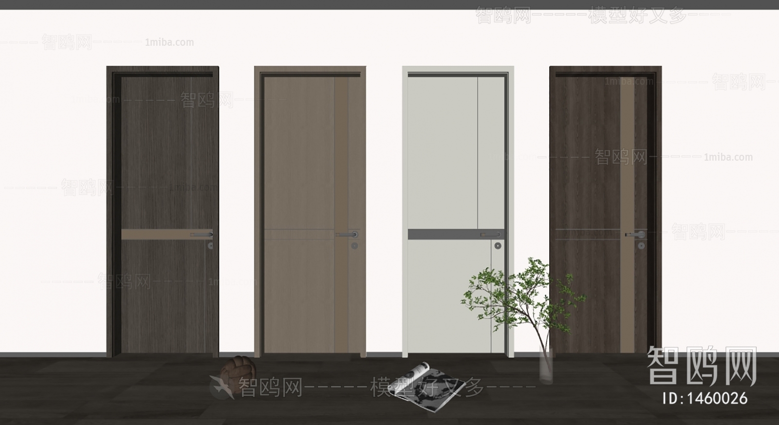 Modern Solid Wood Door