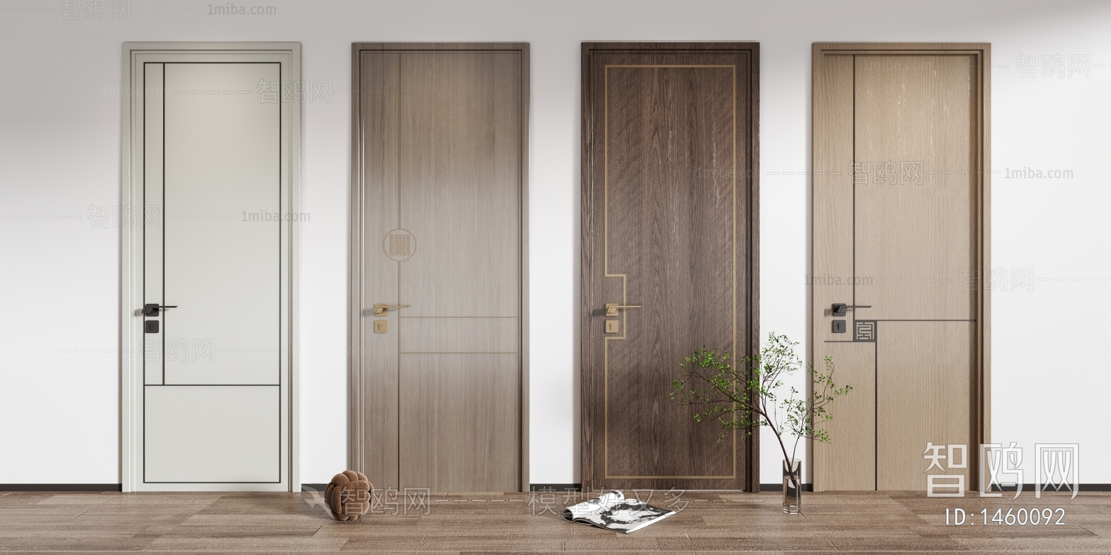 Modern Solid Wood Door