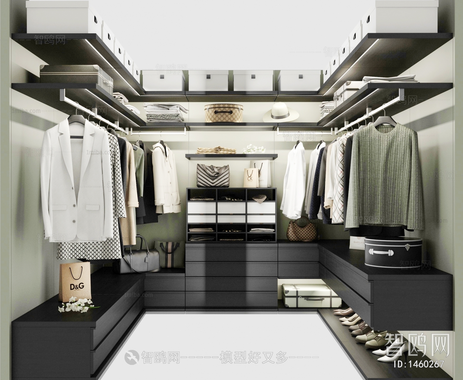 Modern Clothes Storage Area