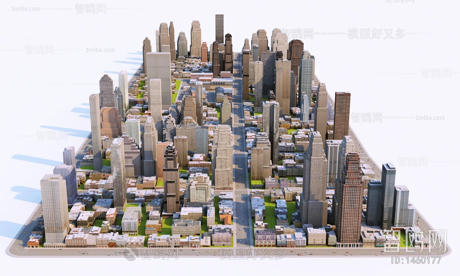 现代鸟瞰城市规划