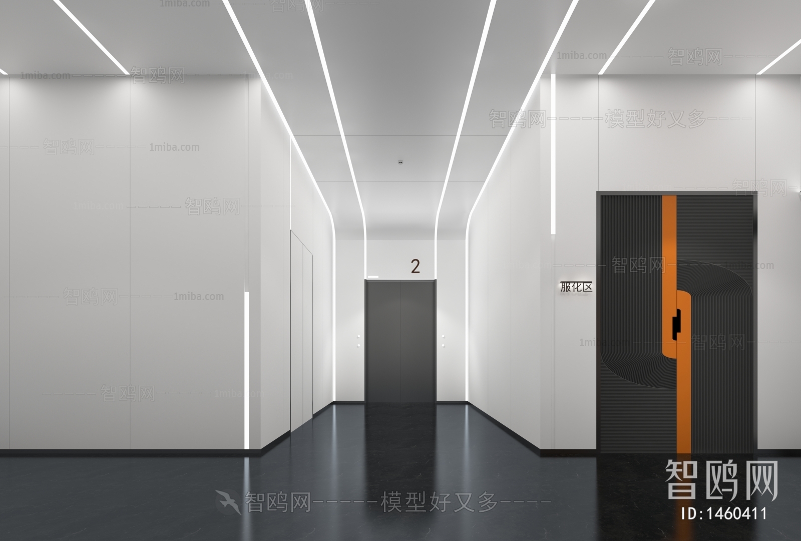 Modern Corridor/elevator Hall