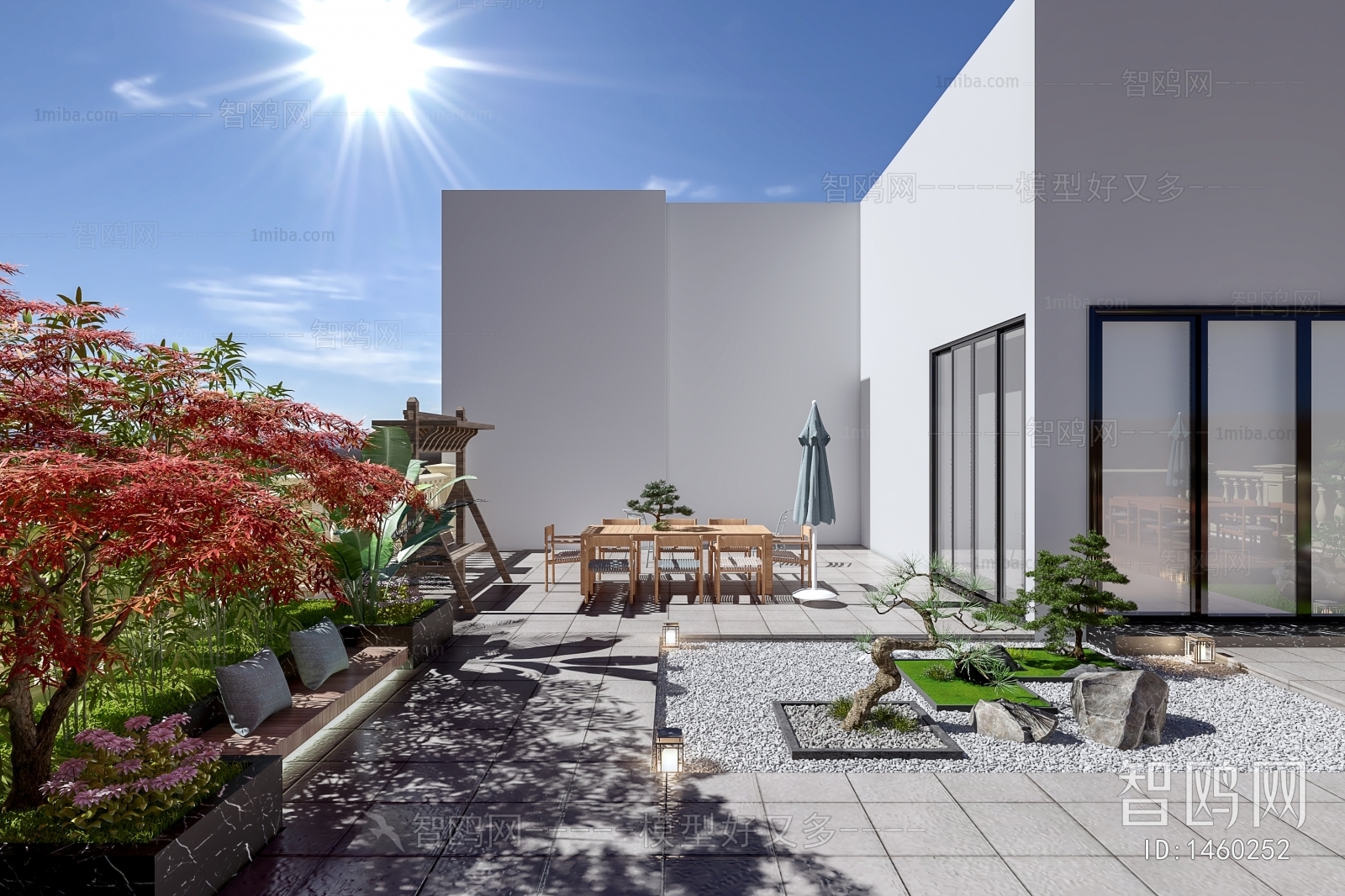 Modern Courtyard/landscape