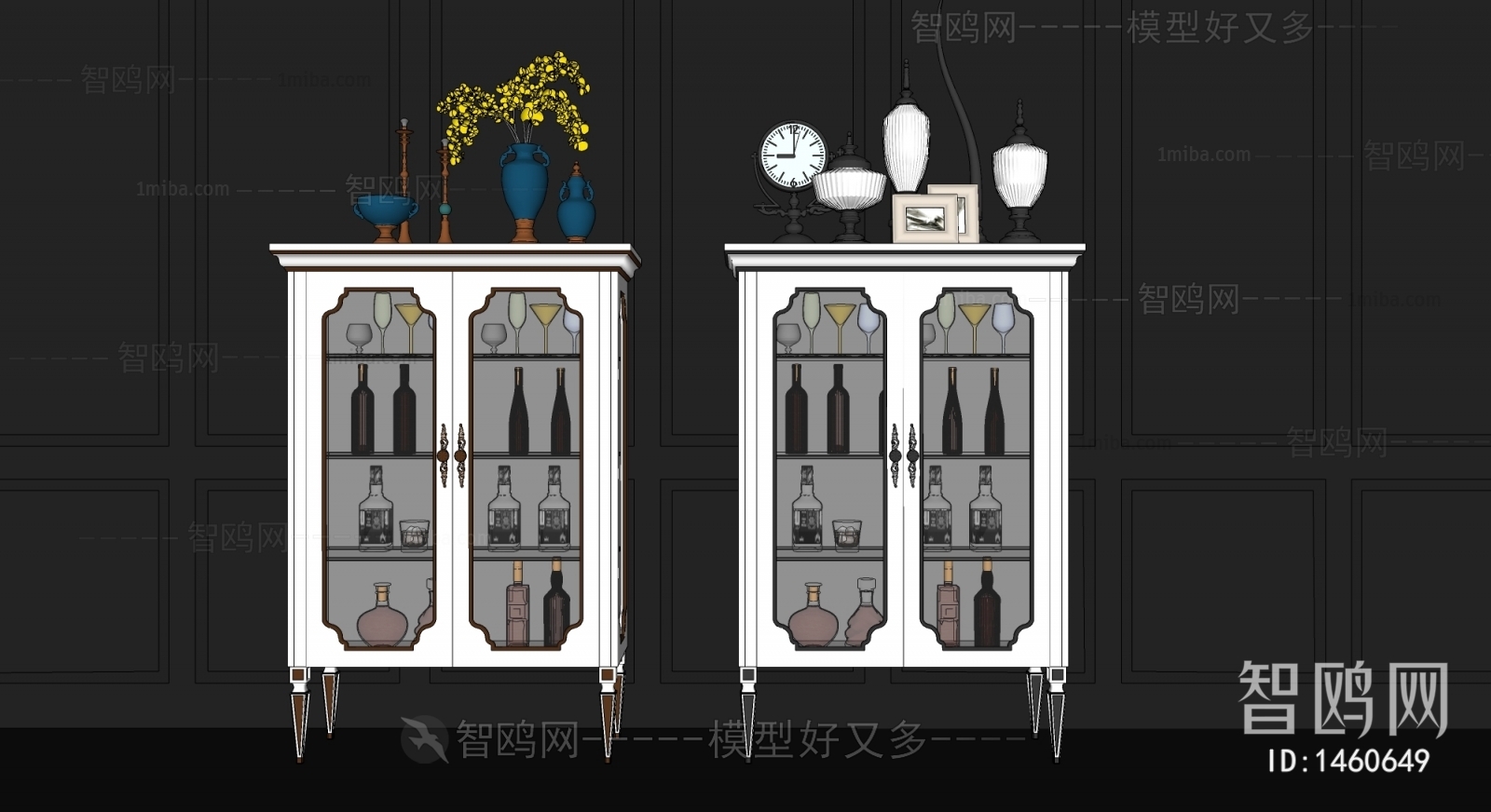Simple European Style Side Cabinet