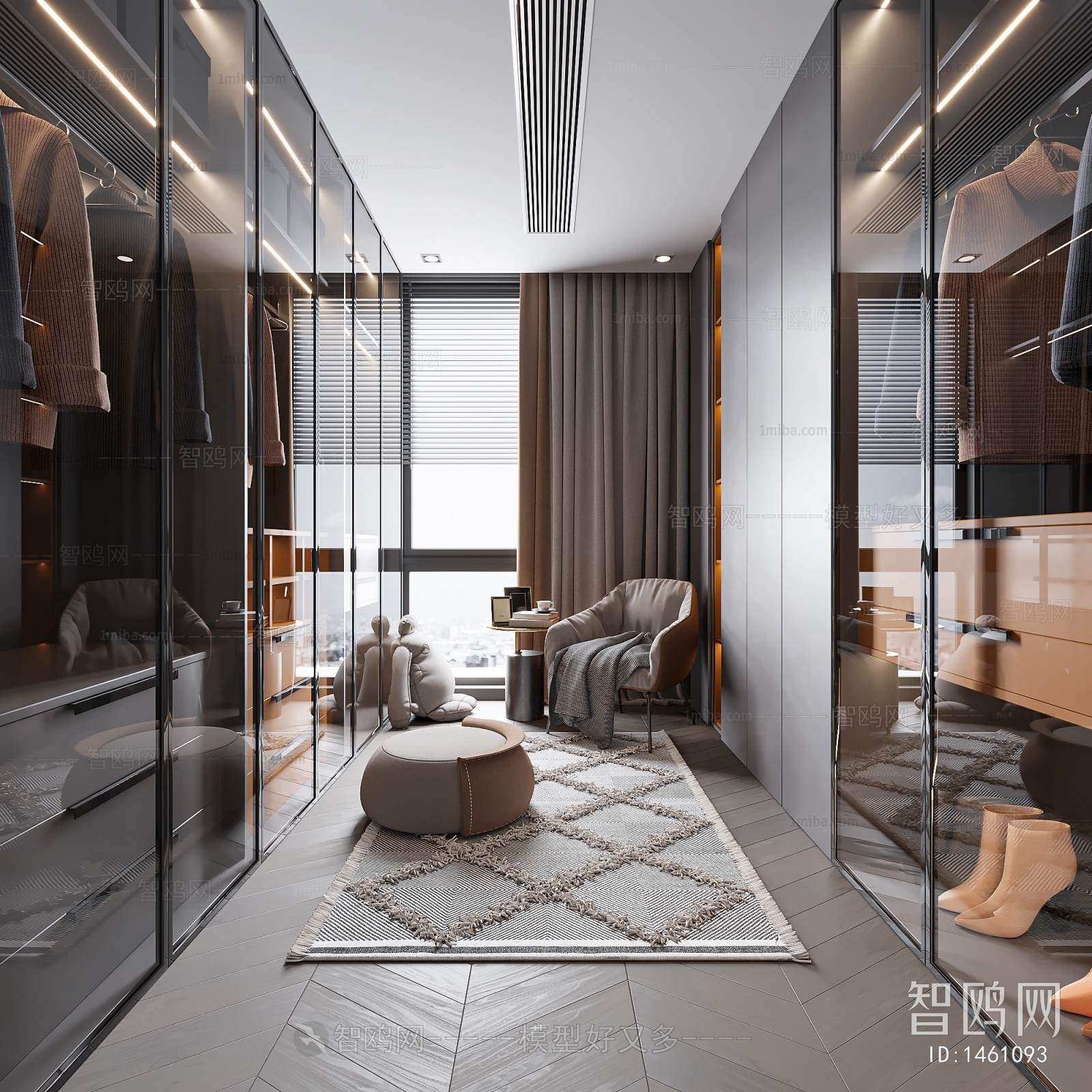 Modern Clothes Storage Area