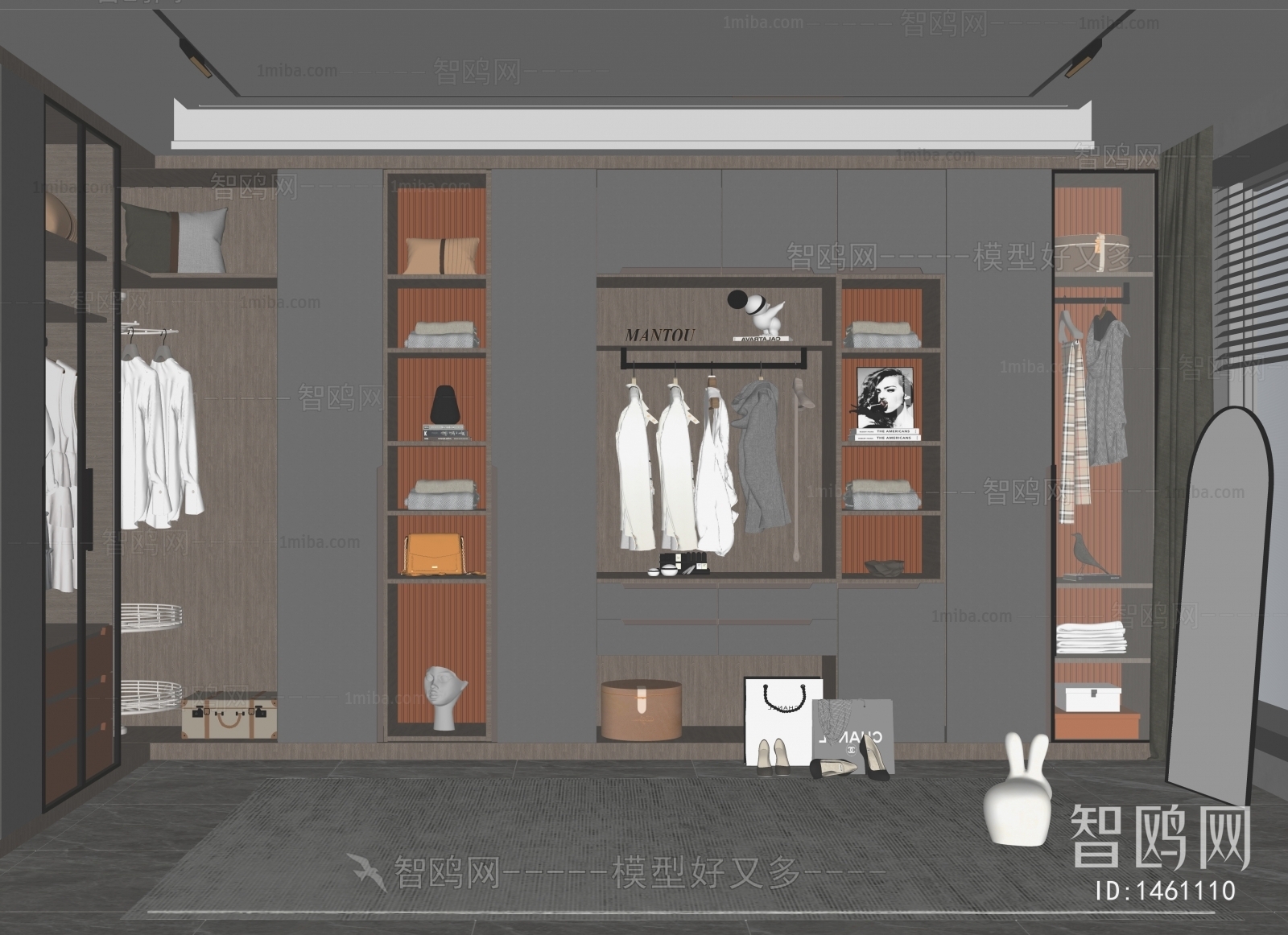 Modern Clothes Storage Area