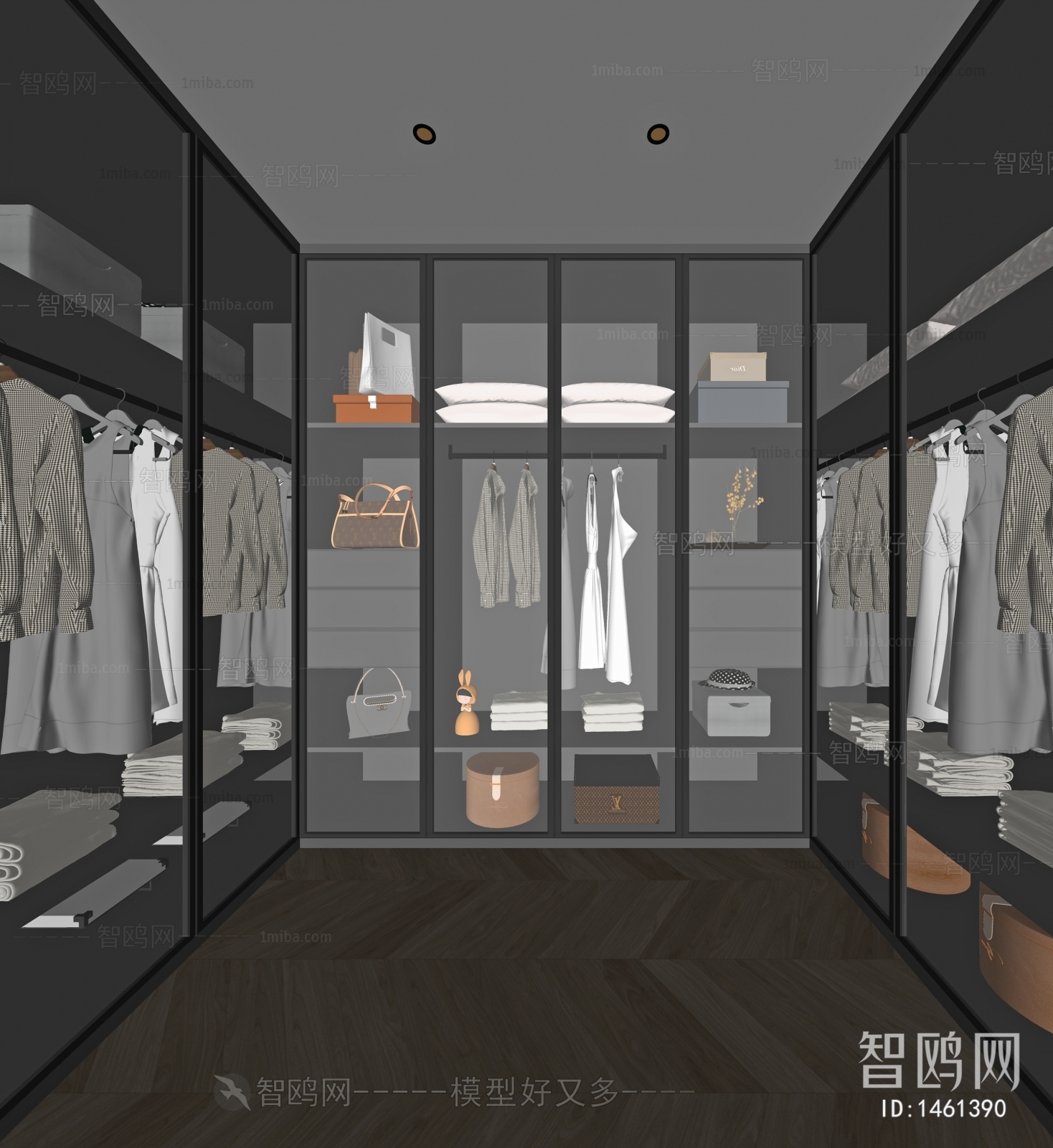 Modern Clothes Storage Area