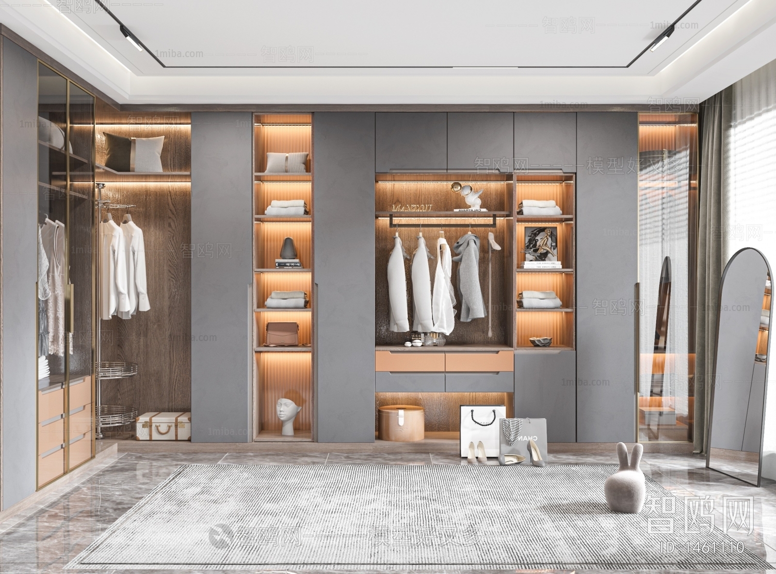 Modern Clothes Storage Area