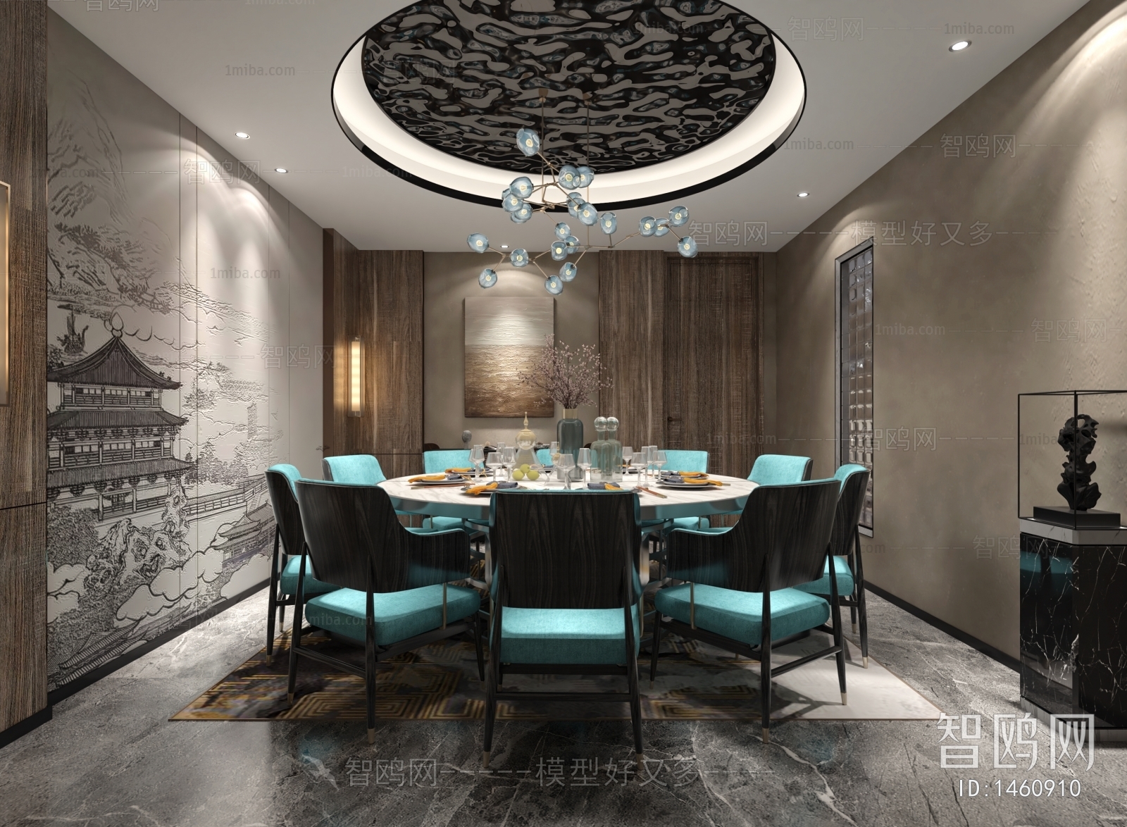 New Chinese Style Dining Room