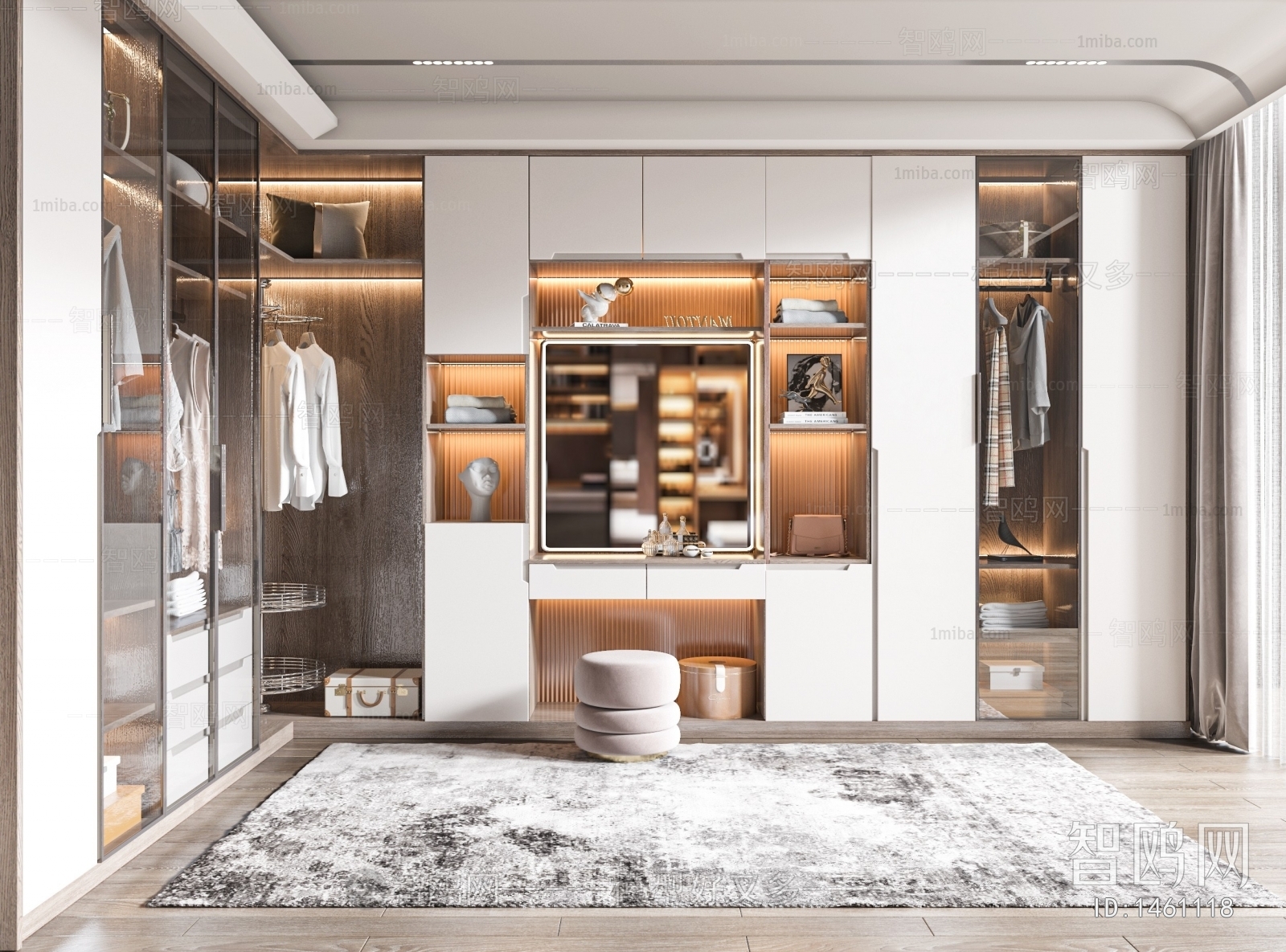 Modern Clothes Storage Area