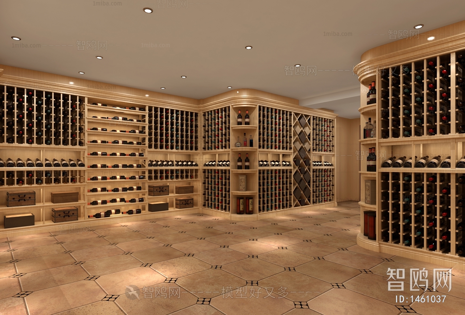 Simple European Style Wine Cellar/Wine Tasting Room